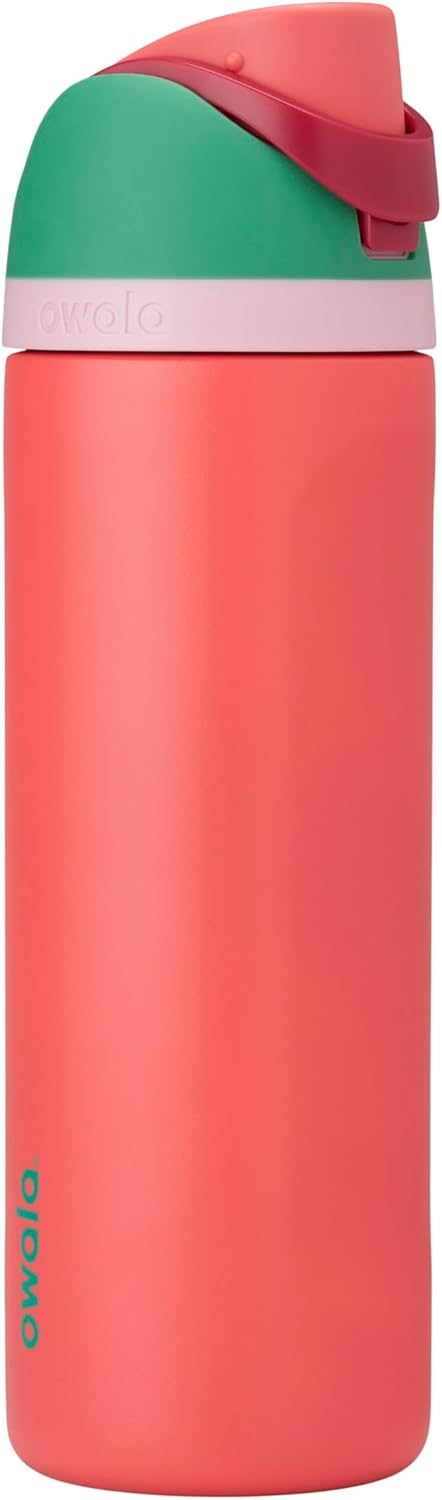 Owala FreeSip Insulated Stainless Steel Water Bottle with Straw, BPA-Free Sports Water Bottle, Great for Travel, 24 Oz, Denim