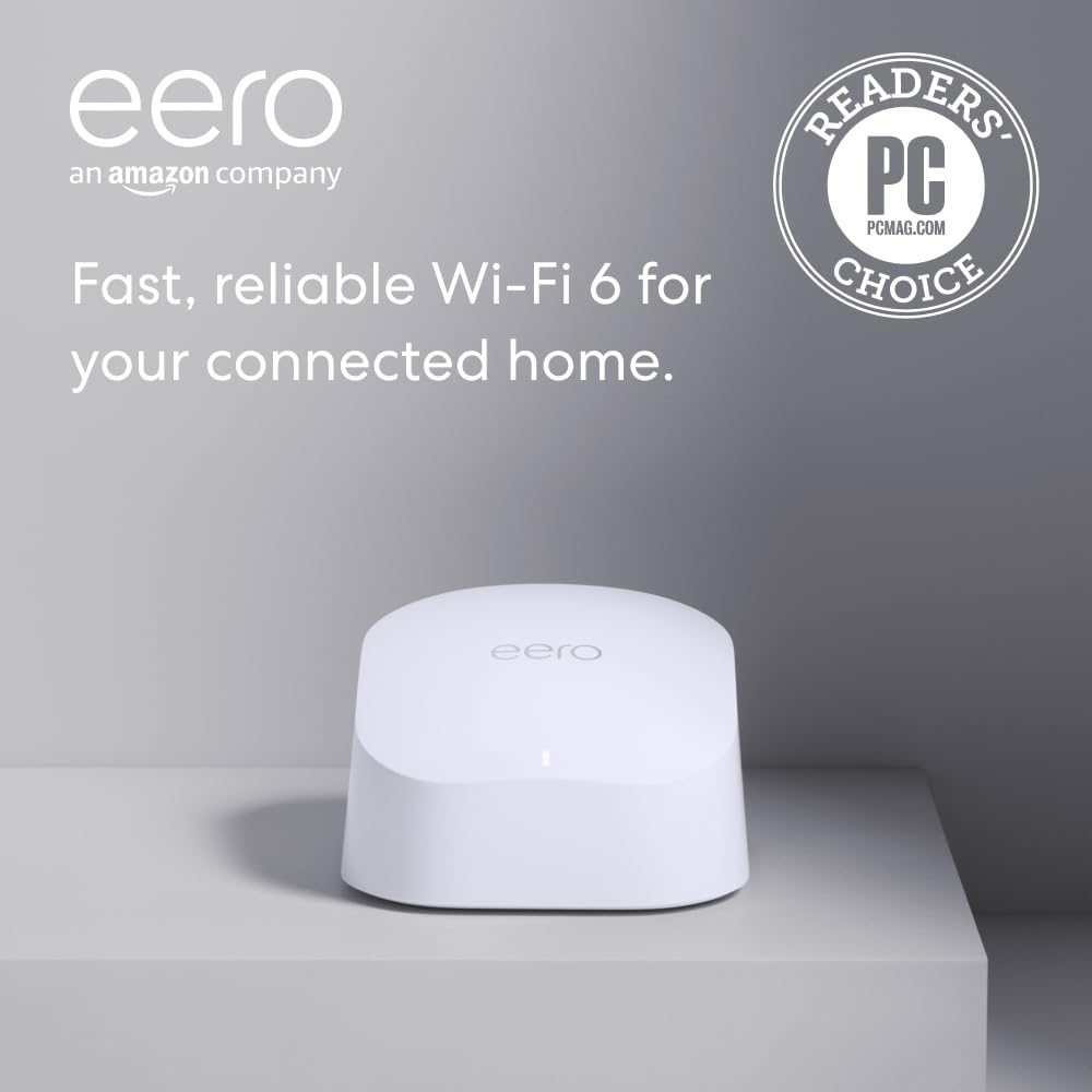 eero 6 mesh wifi extender - Add up to 1,500 sq. ft. of Wi-Fi 6 coverage to your existing eero mesh wifi network