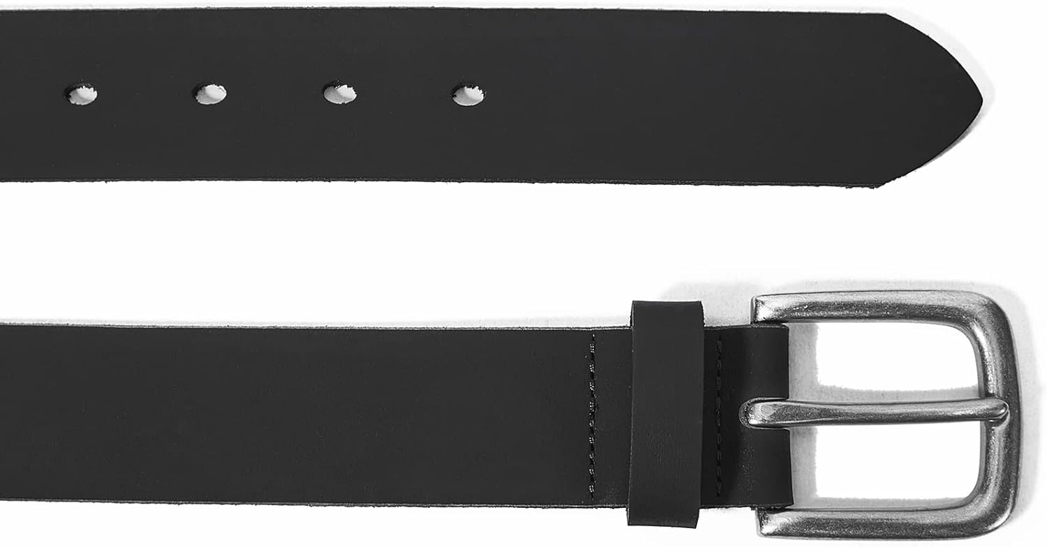 VATAN Men's Genuine Leather Casual Every Day Jeans Belts, Handmade Men Leather Belt with Gift Box