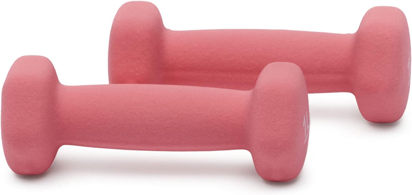 Basics Neoprene Dumbbell Hand Weights for Exercise and Muscle Toning