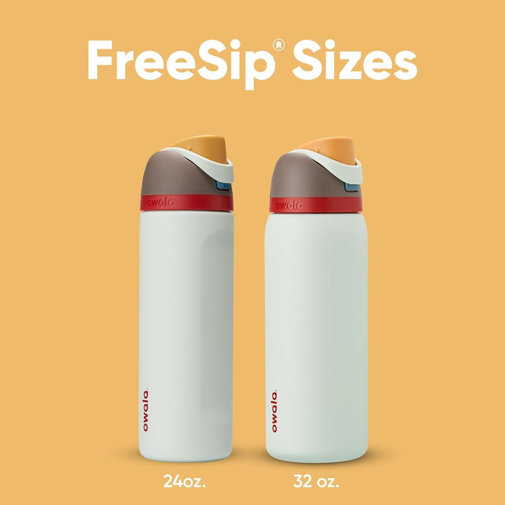 Owala FreeSip Insulated Stainless Steel Water Bottle with Straw, BPA-Free Sports Water Bottle, Great for Travel, 24 Oz, Denim