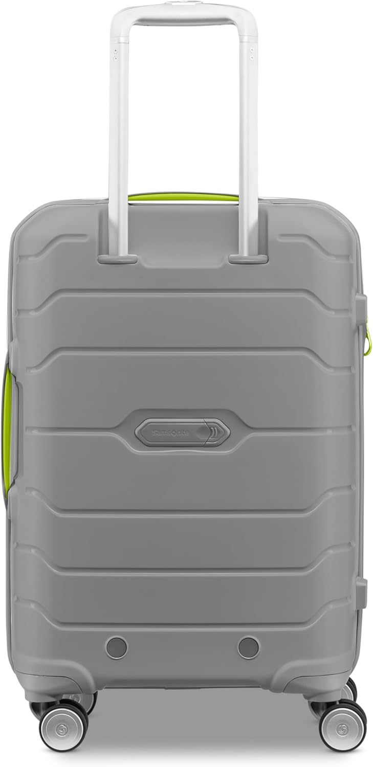 Samsonite Freeform Hardside Carry-On Luggage with Spinner Wheels - Hardshell Suitcase - TSA, Airline-Approved - Expandable Hard Shell, Smooth Rolling Wheels for Lightweight Travel - Navy