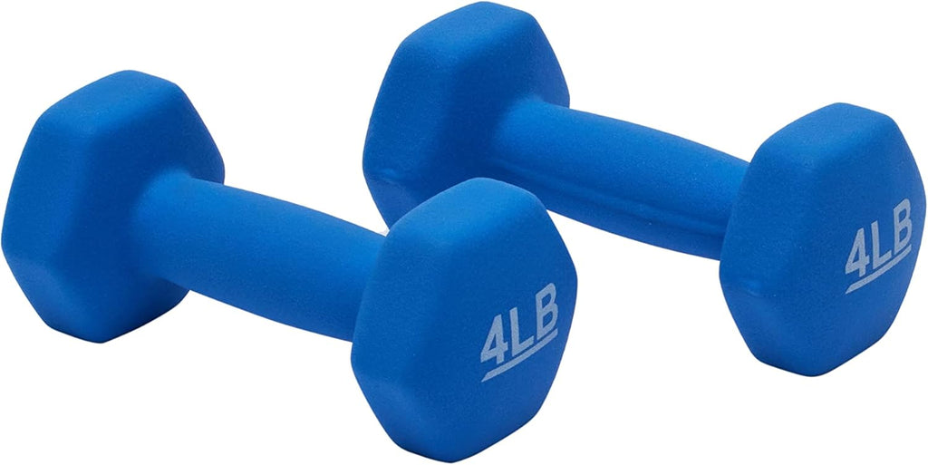 Basics Neoprene Dumbbell Hand Weights for Exercise and Muscle Toning