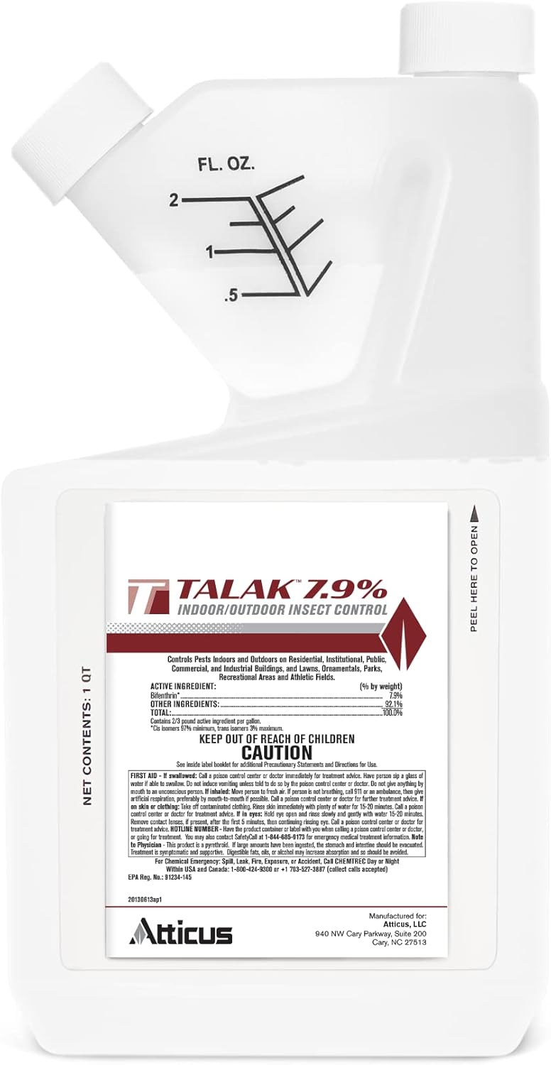 Atticus Talak 7.9% Indoor/Outdoor Insect Control - Bifenthrin Concentrate (32 Ounce)