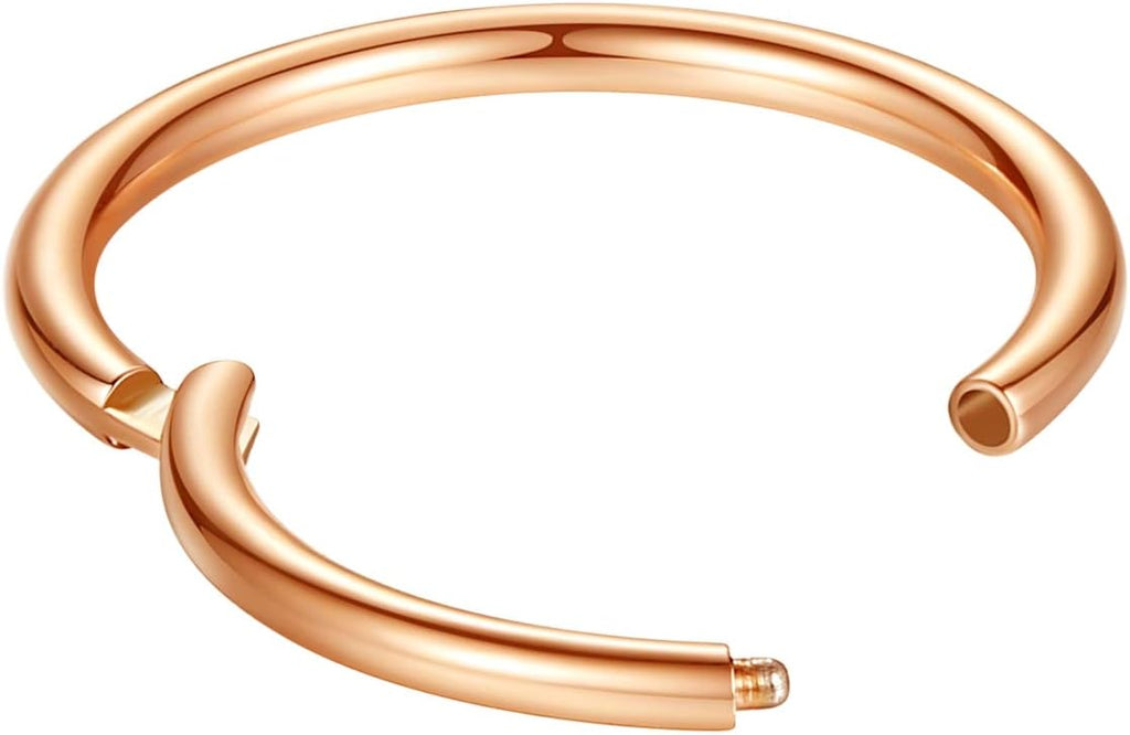 ORANGELOVE Hypoallergenic Nose Rings 20G 18G 16G 14G 12G 10G 8G 316l Surgical Steel Septum Jewelry Hinged Segment Ring Body Piercing Nose Hoop Lip Rings Nose Helix Cartilage Rook Earrings