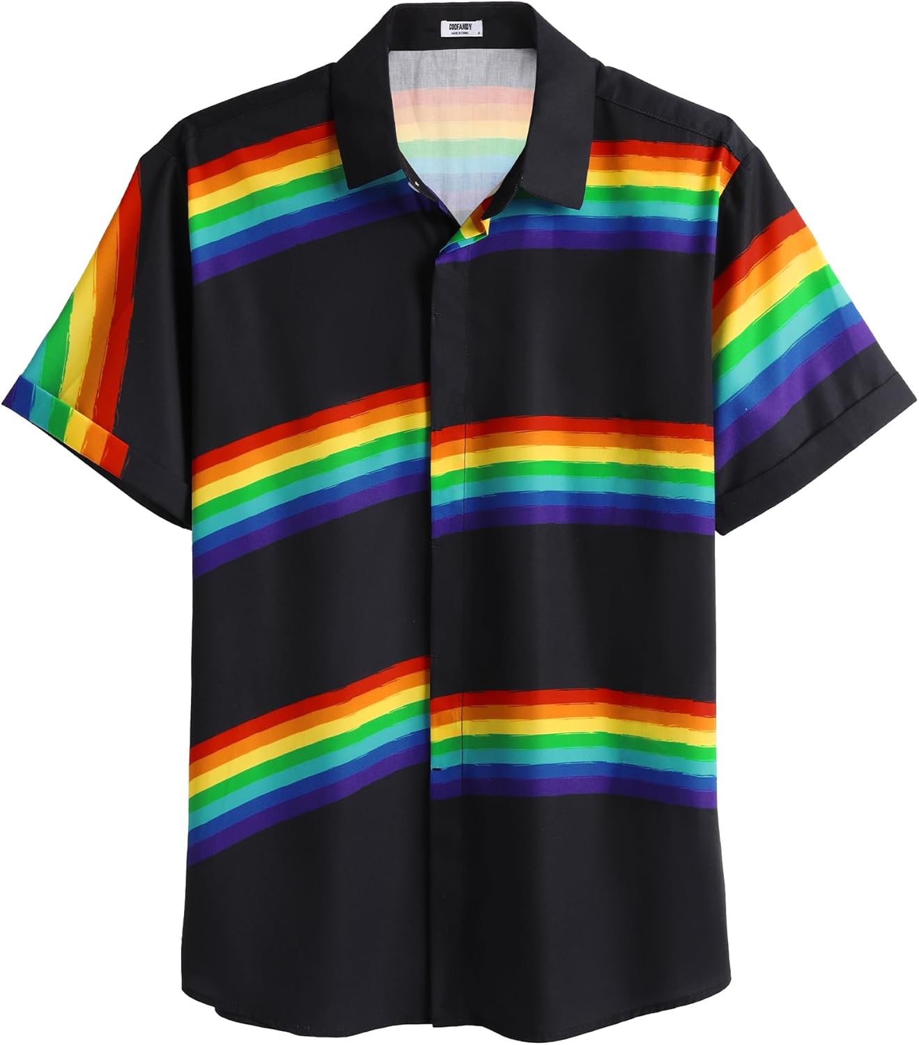 COOFANDY Men's Linen Shirts Short Sleeve Casual Shirts Button Down Shirt for Men Beach Summer Wedding Shirt