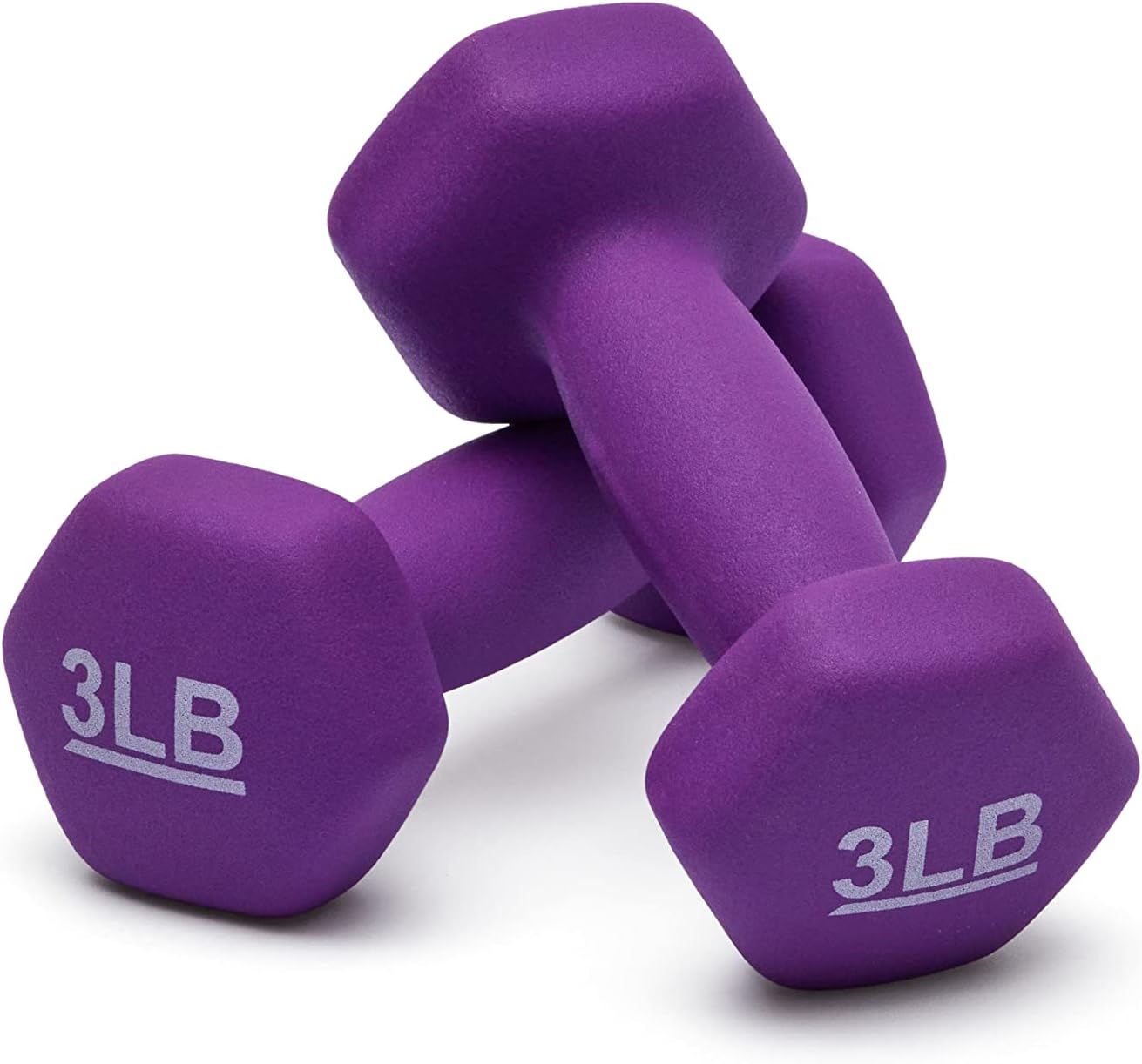 Basics Neoprene Dumbbell Hand Weights for Exercise and Muscle Toning
