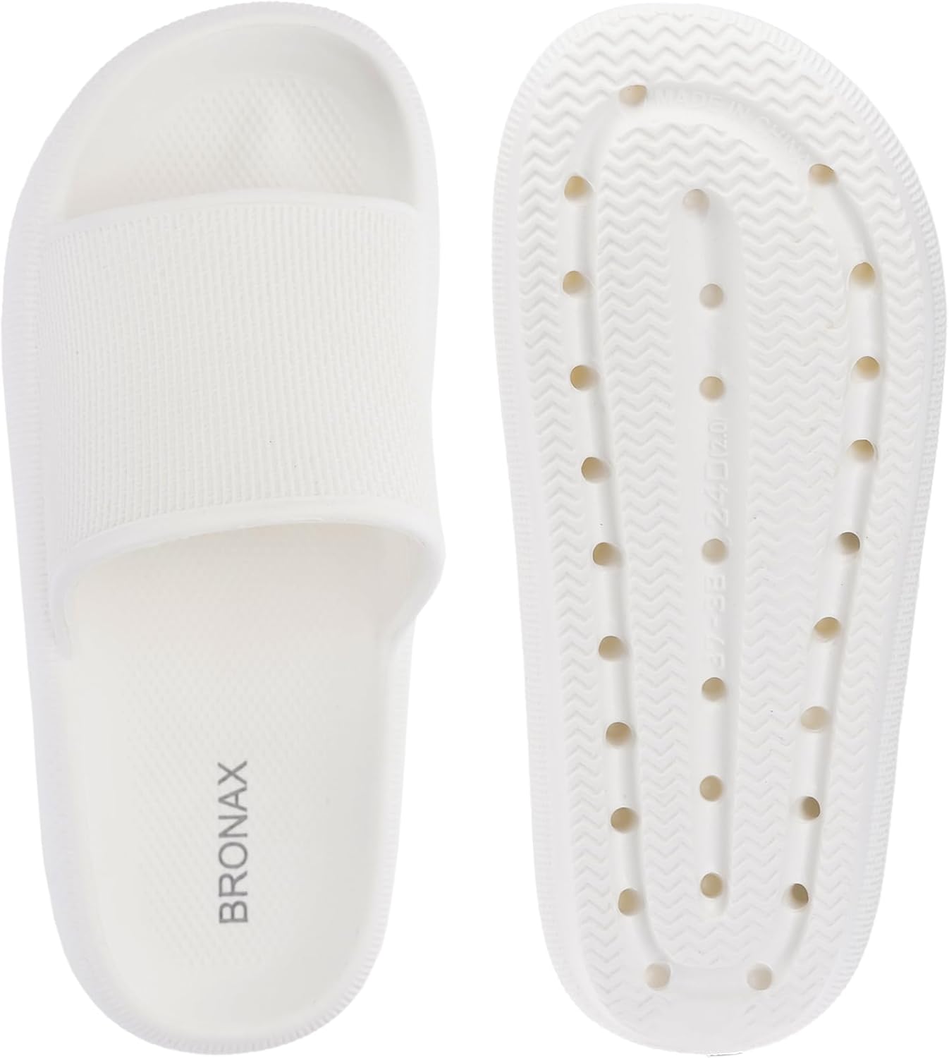BRONAX Pillow Slippers for Women and Men | House Slides Shower Sandals | Cushioned Thick Sole