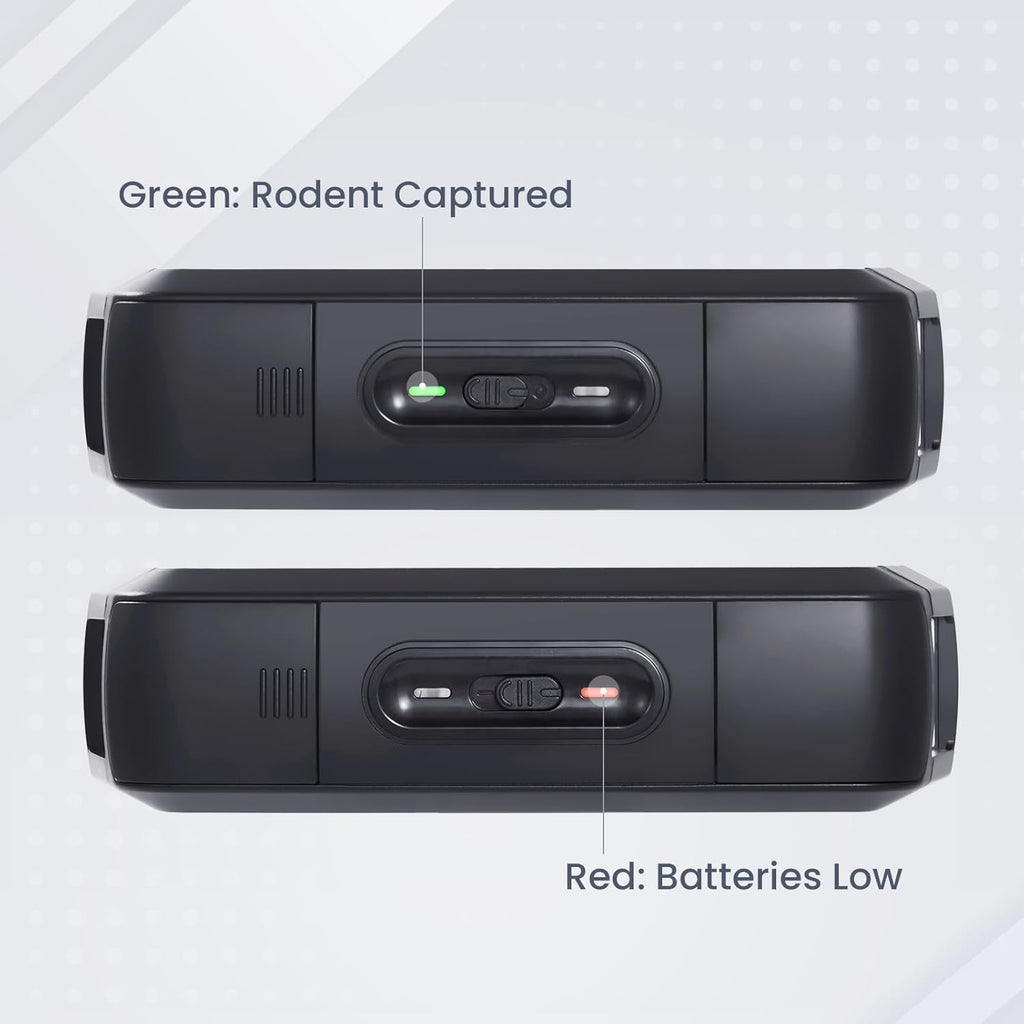 OWLTRA OW-2 Indoor Electric Mouse Trap 2 PCS, Instant Kill Rodent Zapper with Pet Safe Trigger, Black