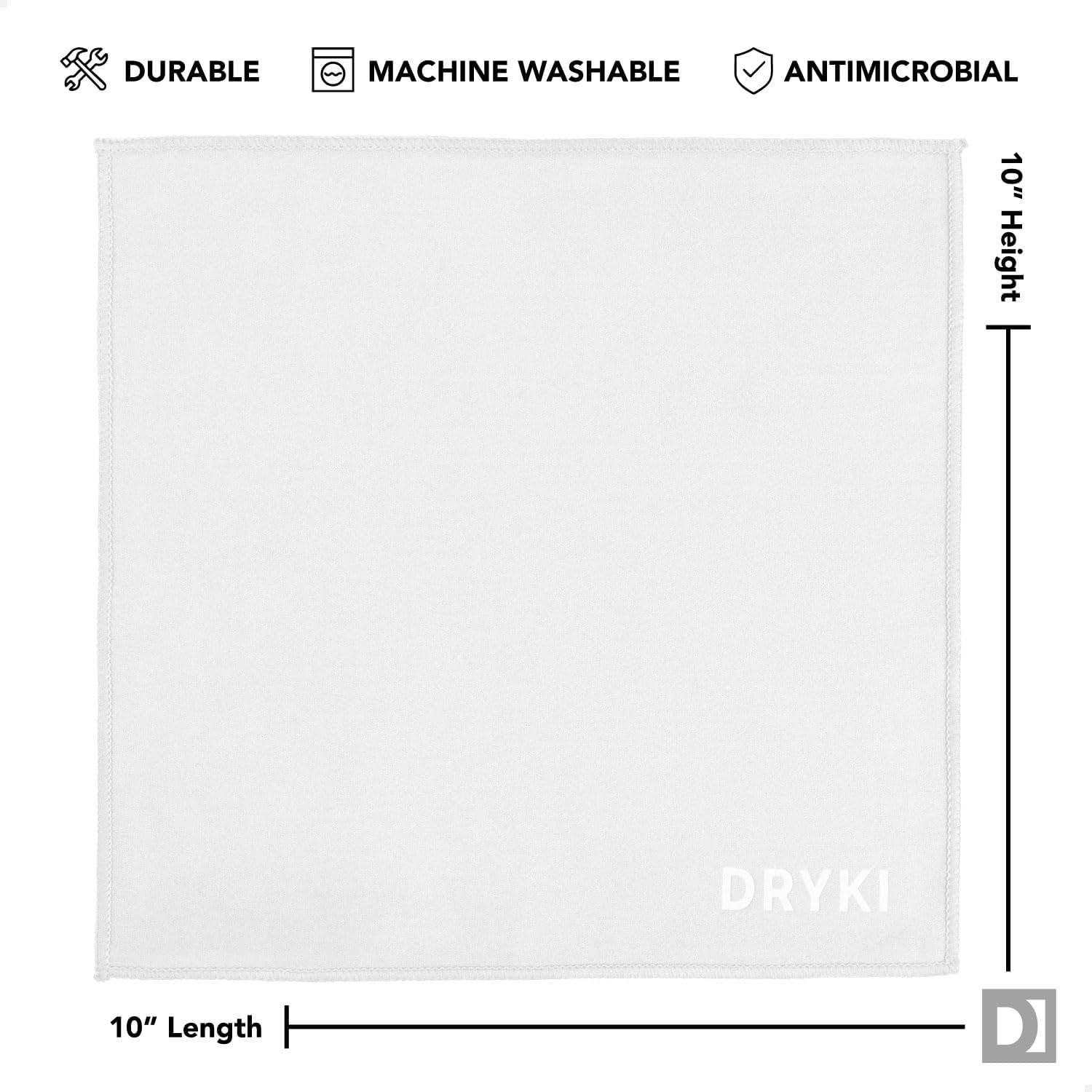 Sweat Absorbing Handkerchiefs - The Original Pocket-Sized Sweat Towels - Quick-Dry Microfiber Sweat Rags for Face, Hands, & Body - Men & Women - Gym, Sports, and Work (Black: 5 Pack)