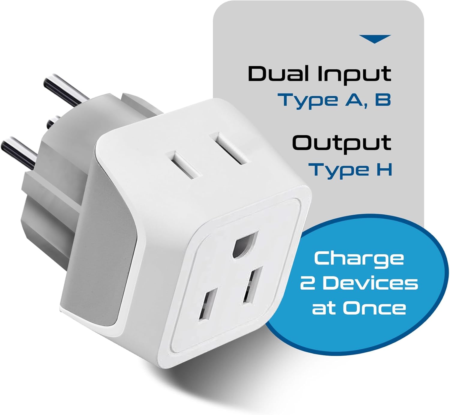 Ceptics Universal Travel Adapter, 35W International Power Adapter with PD & QC 3.0 Dual USB-C, 3 USB Travel Adapter Worldwide, Type I C G A Outlets 110V 220V A/C - EU Euro US UK (11-KU)