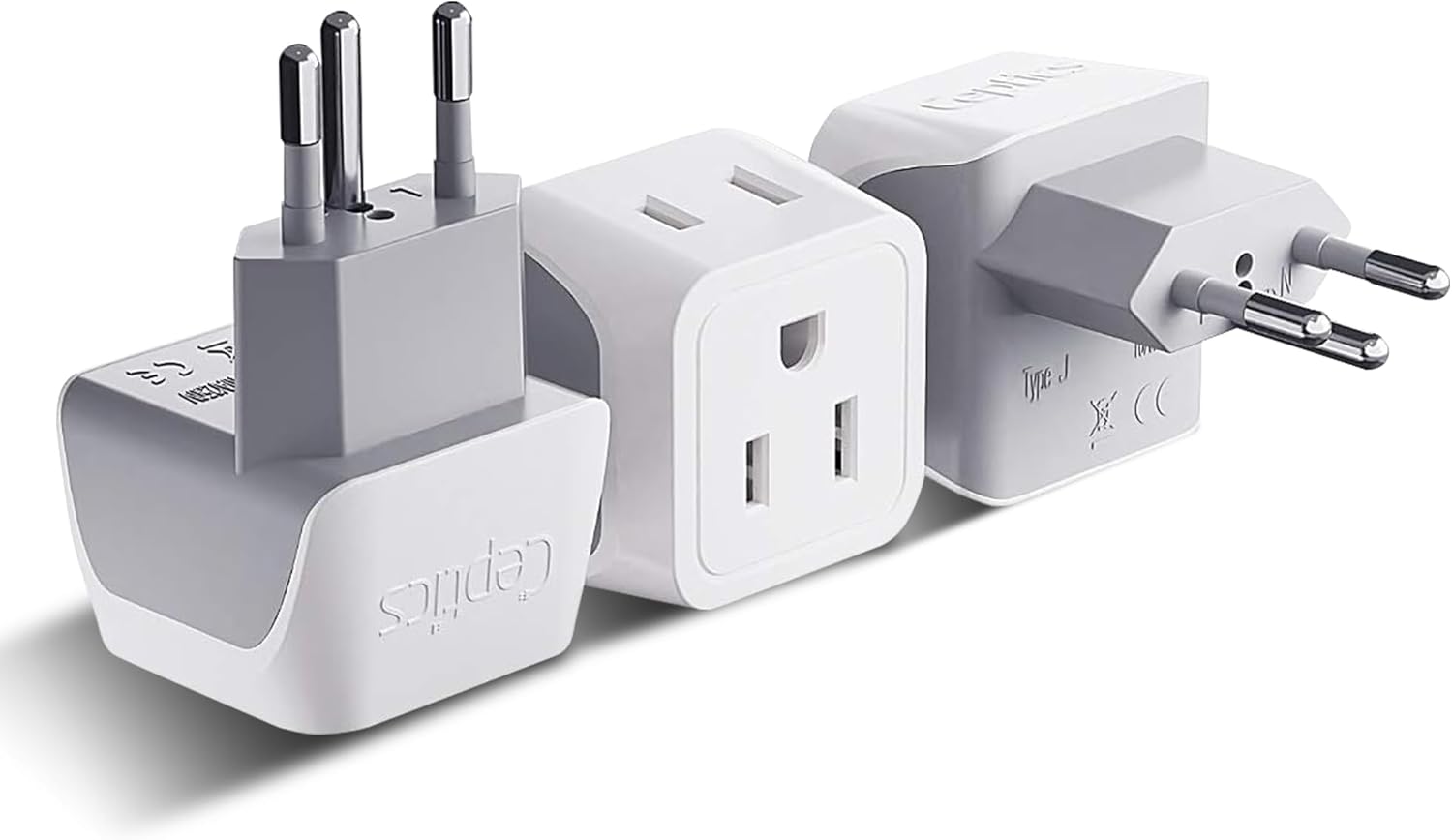 Ceptics Universal Travel Adapter, 35W International Power Adapter with PD & QC 3.0 Dual USB-C, 3 USB Travel Adapter Worldwide, Type I C G A Outlets 110V 220V A/C - EU Euro US UK (11-KU)
