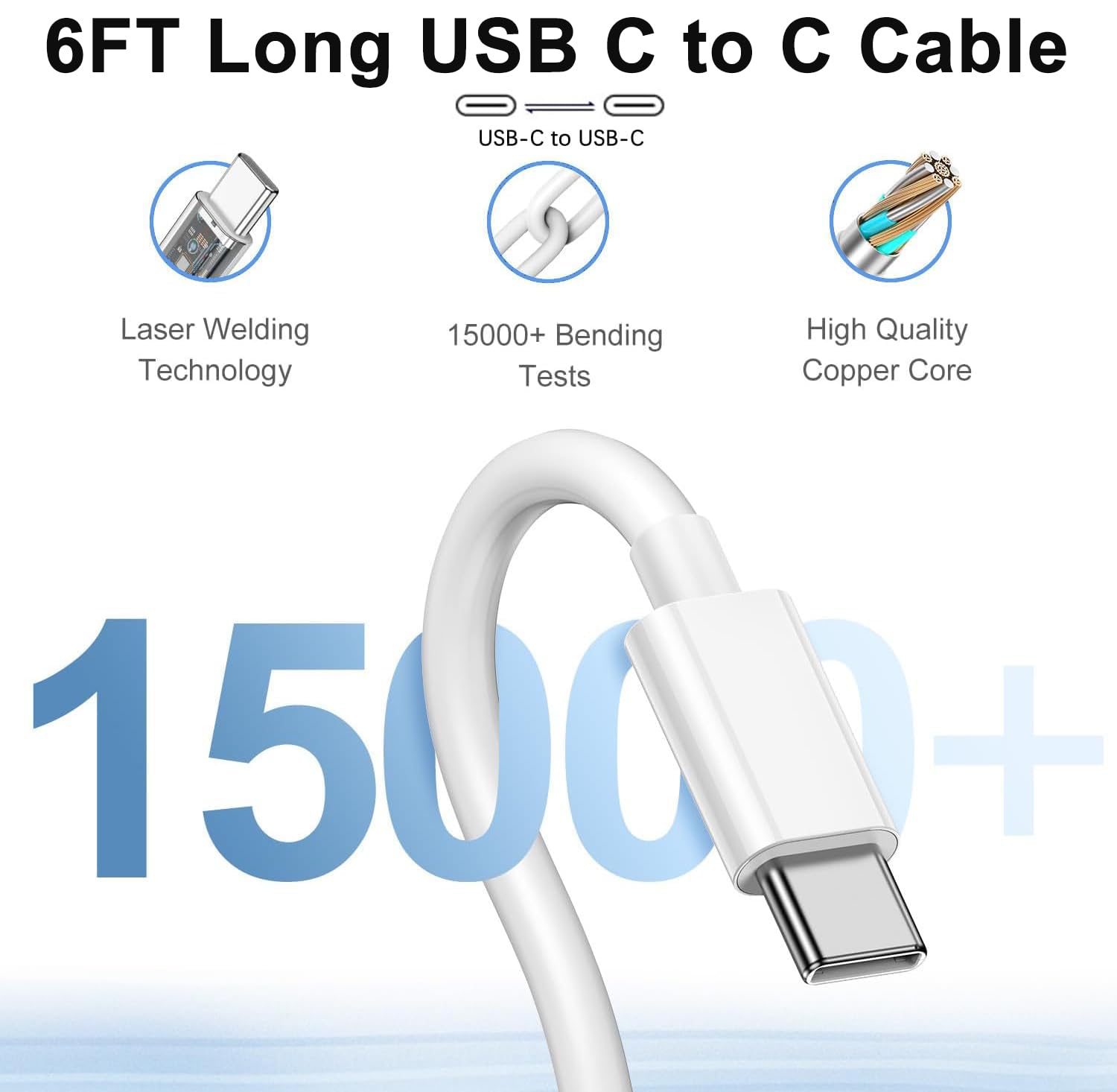 Fast iPhone Charger, iPhone Charger Fast Charging 2Pack Quick Chargers 6ft Long USB C to Lightning Cable Quick Charging Cord USB Charge Block Adapter for iPhone 14 Plus/14 ProMax/13 Mini 12/11/XS/iPad