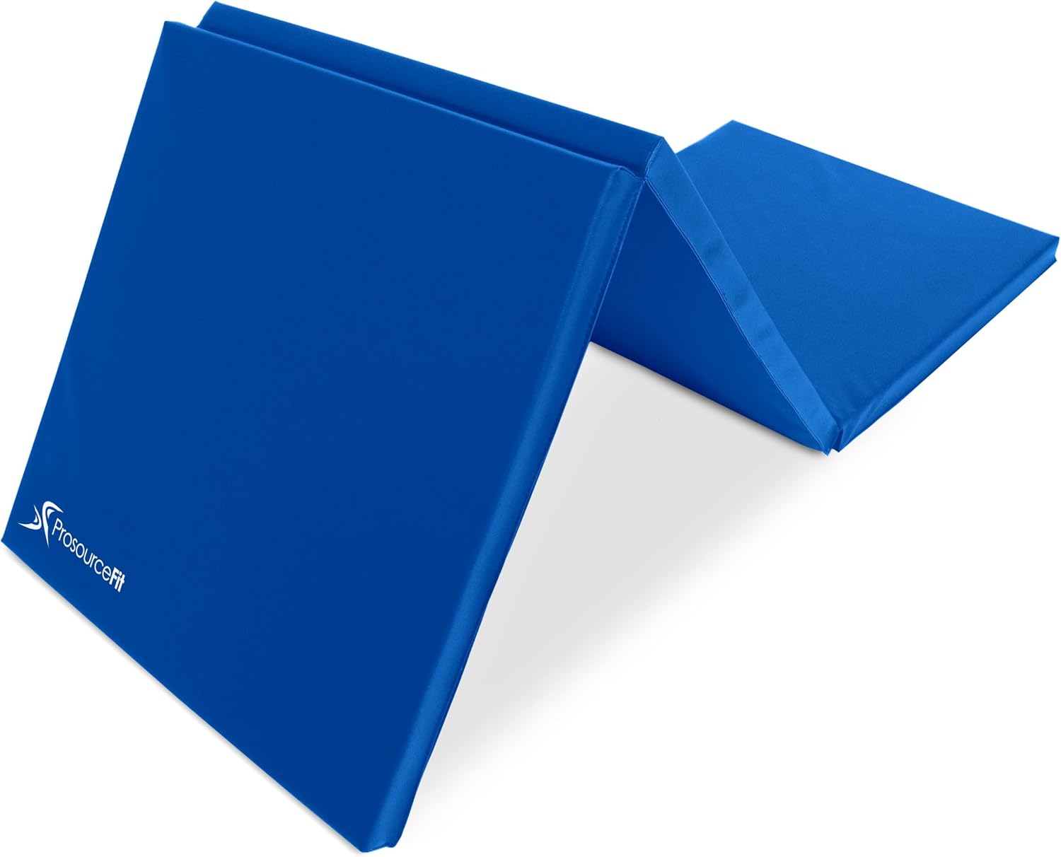 ProsourceFit Tri-Fold Folding Thick Exercise Mat 6’x2’ with Carrying Handles for MMA, Gymnastics Core Workouts