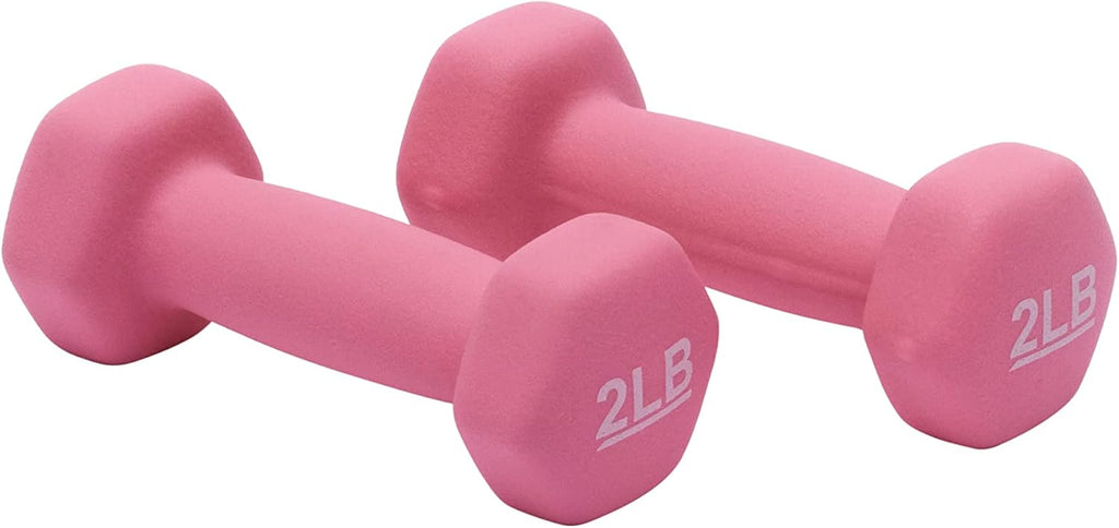 Basics Neoprene Dumbbell Hand Weights for Exercise and Muscle Toning
