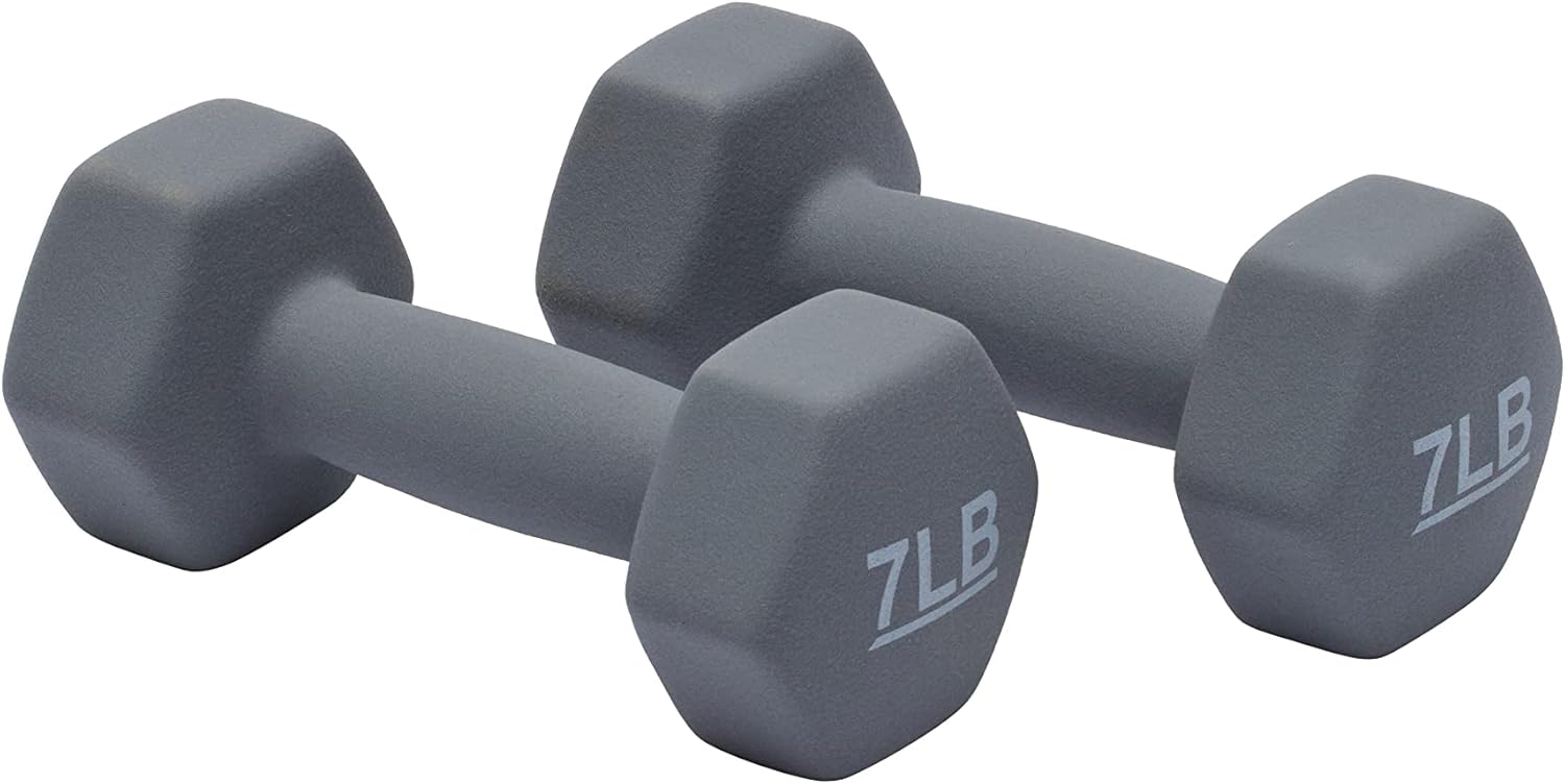 Basics Neoprene Dumbbell Hand Weights for Exercise and Muscle Toning