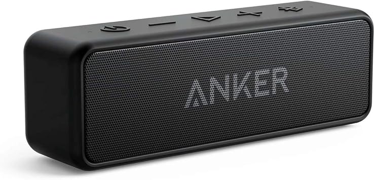 Anker Soundcore 2 Portable Bluetooth Speaker with Stereo Sound, Bluetooth 5, Bassup, IPX7 Waterproof, 24-Hour Playtime, Wireless Stereo Pairing, Speaker for Home, Outdoors, Travel