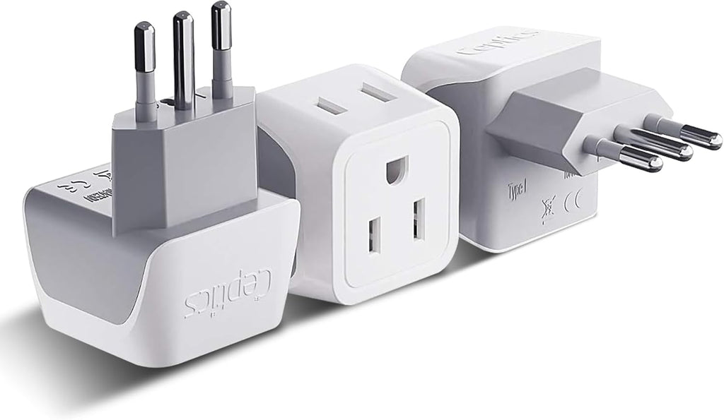 Ceptics Universal Travel Adapter, 35W International Power Adapter with PD & QC 3.0 Dual USB-C, 3 USB Travel Adapter Worldwide, Type I C G A Outlets 110V 220V A/C - EU Euro US UK (11-KU)