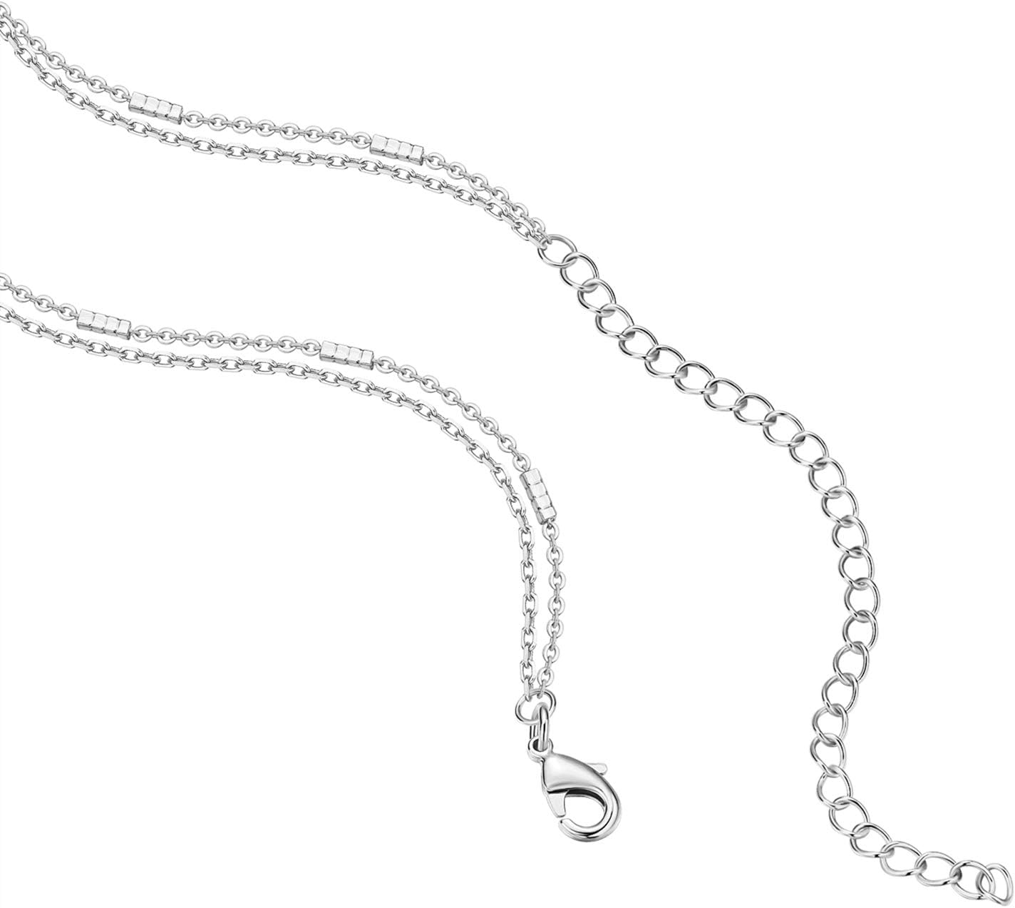 PAVOI 14K Gold Plated Layering Necklaces | Stylish Minimalist Design Pendant Necklaces | Bar, Circle, Lotus, Disc, Dog Tag, Horizontal Bar Pendants for Women