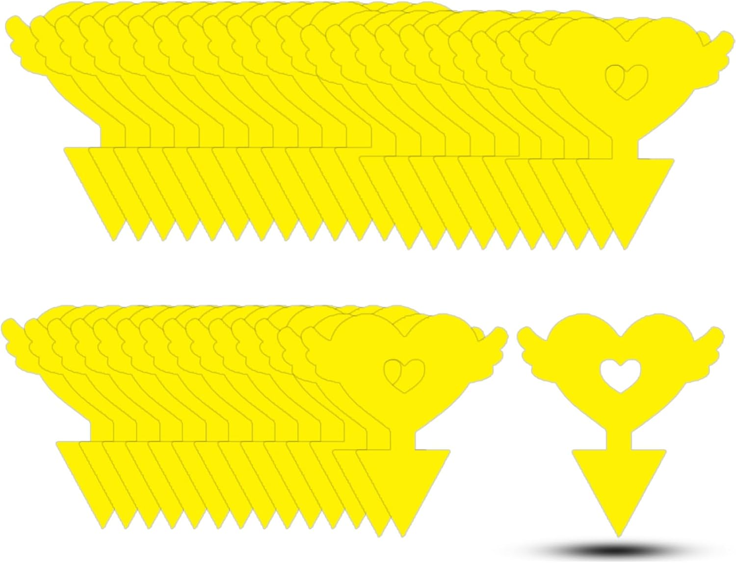 Fruit Fly Traps Fungus Gnat Traps Yellow Sticky Bug Traps 36 Pack No Harm and Odorless for Indoor Outdoor Use Protect The Plant