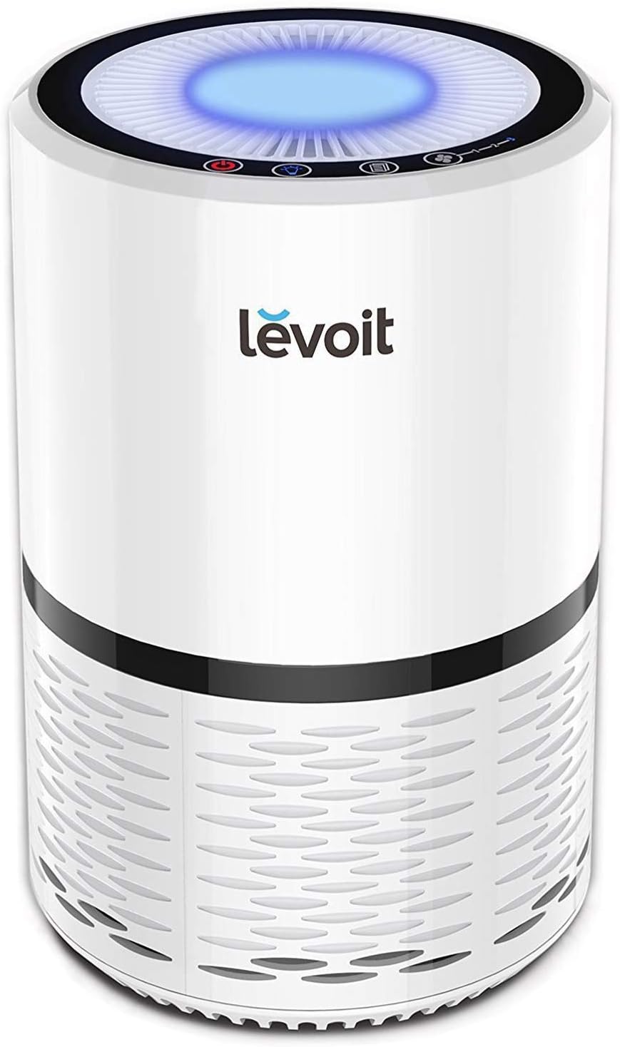LEVOIT Air Purifiers for Bedroom Home Dorm, 3-in-1 Filter Cleaner with Fragrance Sponge for Better Sleep, Filters Smoke, Allergies, Pet Dander, Odor, Dust, Office, Desktop, Core Mini-P, White