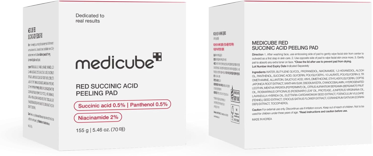 Medicube Zero Pore Pads 2.0, Dual-Textured Facial Toner Pads for Exfoliation and Pore Care with 4.5% AHA Lactic Acid & 0.45% BHA Salicylic Acid, Ideal for All Skin Types, Korean Skin Care (70 units)