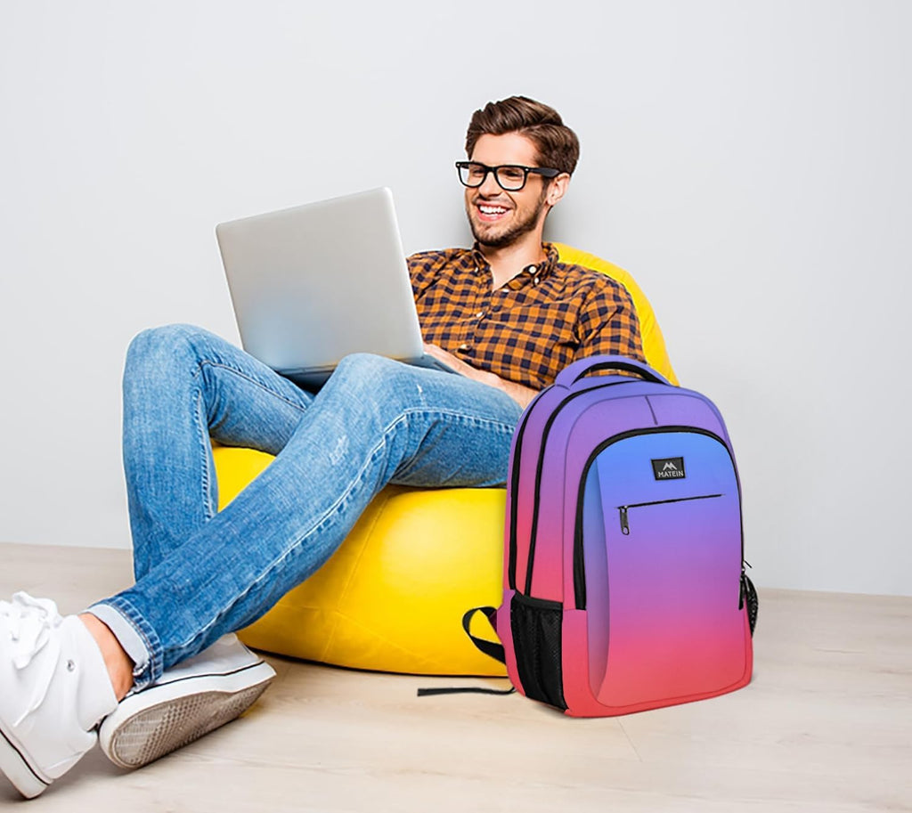 MATEIN Travel Laptop Backpack, Business Anti Theft Slim Sturdy Laptops Backpack with USB Charging Port, Water Resistant College School Computer Bag Gift for Men & Women Fits 15.6 Inch Notebook, Grey