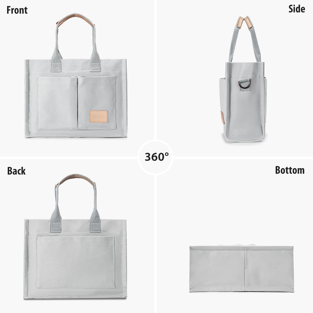 Tote Bags for Women Canvas Tote Purse Crossbody with Pockets Top Handle Shoulder Satchel Bag for Women