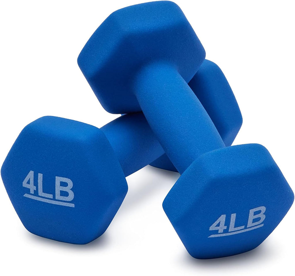 Basics Neoprene Dumbbell Hand Weights for Exercise and Muscle Toning