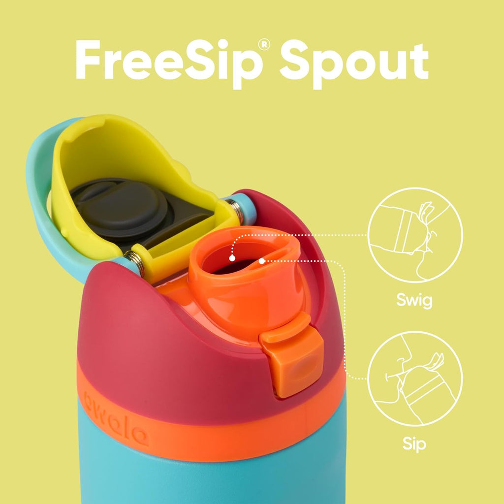 Owala FreeSip Insulated Stainless Steel Water Bottle with Straw, BPA-Free Sports Water Bottle, Great for Travel, 24 Oz, Denim