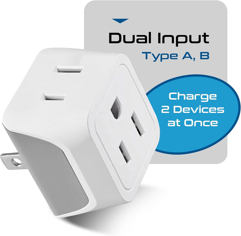 Ceptics Universal Travel Adapter, 35W International Power Adapter with PD & QC 3.0 Dual USB-C, 3 USB Travel Adapter Worldwide, Type I C G A Outlets 110V 220V A/C - EU Euro US UK (11-KU)