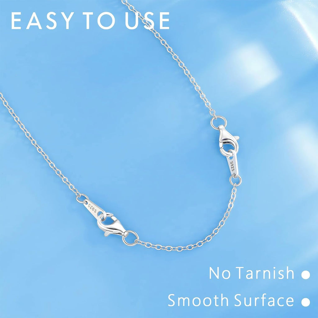 925 Sterling Silver Necklace Extender Sterling Silver Necklace Chain Extenders for Necklaces 2", 3", 4" Inches