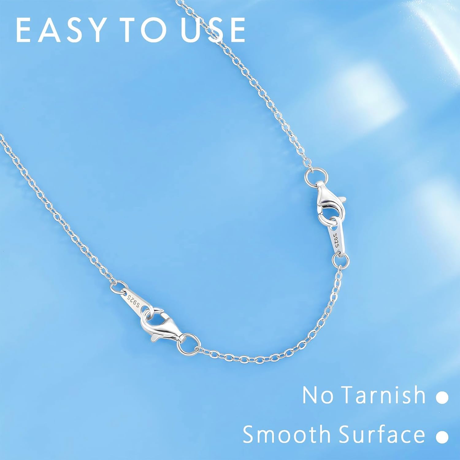 925 Sterling Silver Necklace Extender Sterling Silver Necklace Chain Extenders for Necklaces 2", 3", 4" Inches