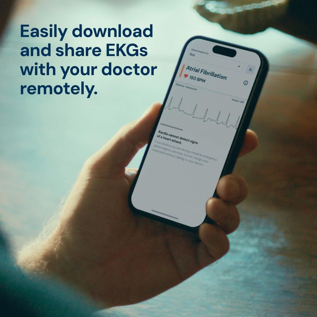 KardiaMobile 1-Lead Personal EKG Monitor – Record at Home – Detects AFib & Irregular Arrhythmias – Easy Results in 30 Seconds – Works w/Most Smartphones
