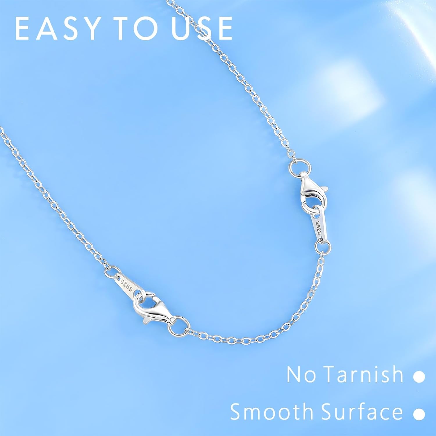 925 Sterling Silver Necklace Extender Sterling Silver Necklace Chain Extenders for Necklaces 2", 3", 4" Inches