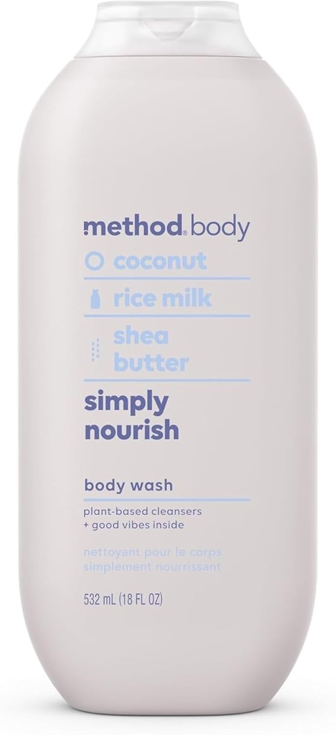 Method Body Wash, Simply Nourish, Paraben and Phthalate Free, 18 oz (Pack of 1)
