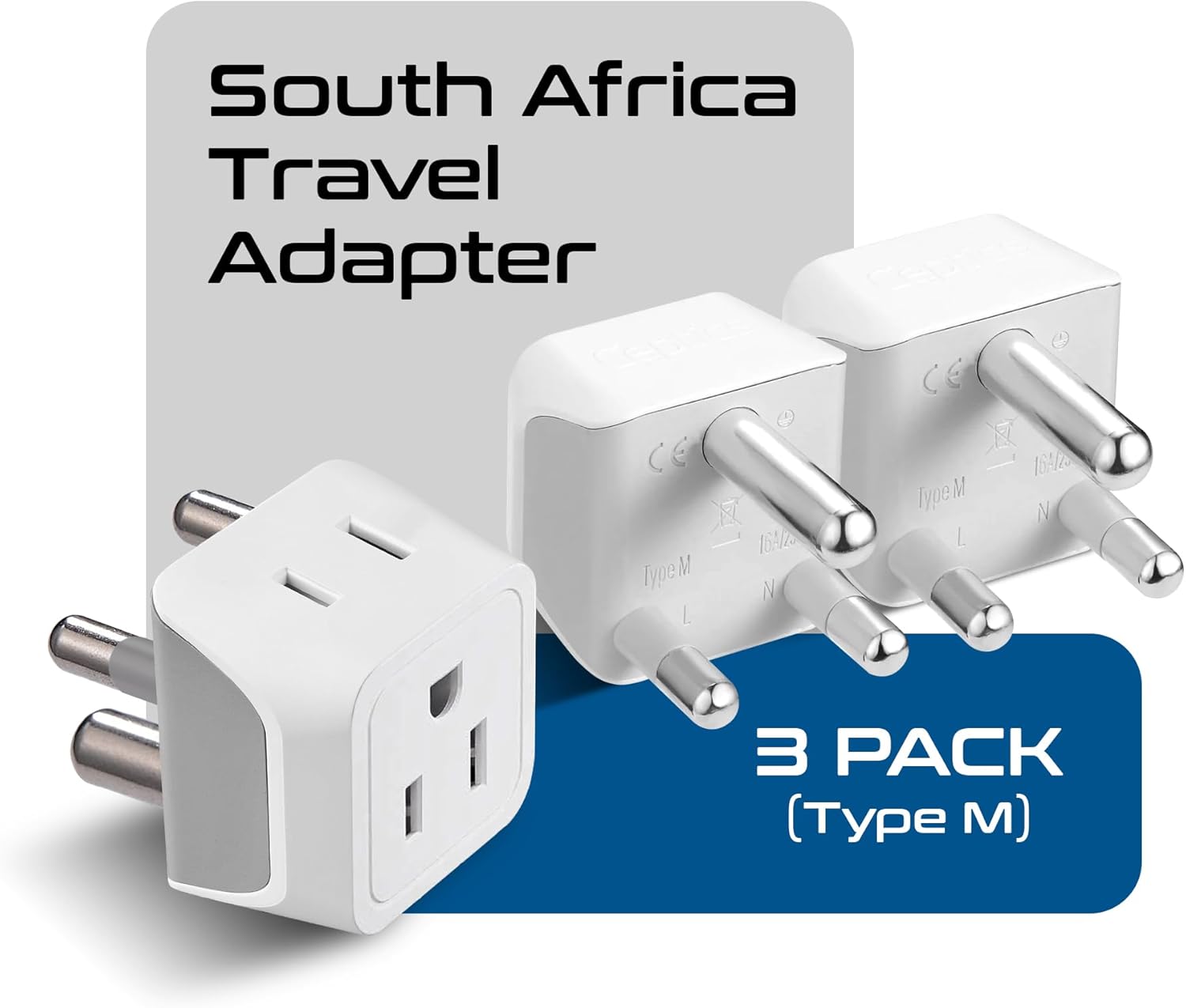 Ceptics Universal Travel Adapter, 35W International Power Adapter with PD & QC 3.0 Dual USB-C, 3 USB Travel Adapter Worldwide, Type I C G A Outlets 110V 220V A/C - EU Euro US UK (11-KU)