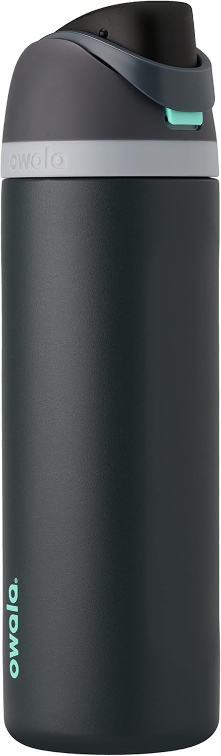 Owala FreeSip Insulated Stainless Steel Water Bottle with Straw, BPA-Free Sports Water Bottle, Great for Travel, 24 Oz, Denim