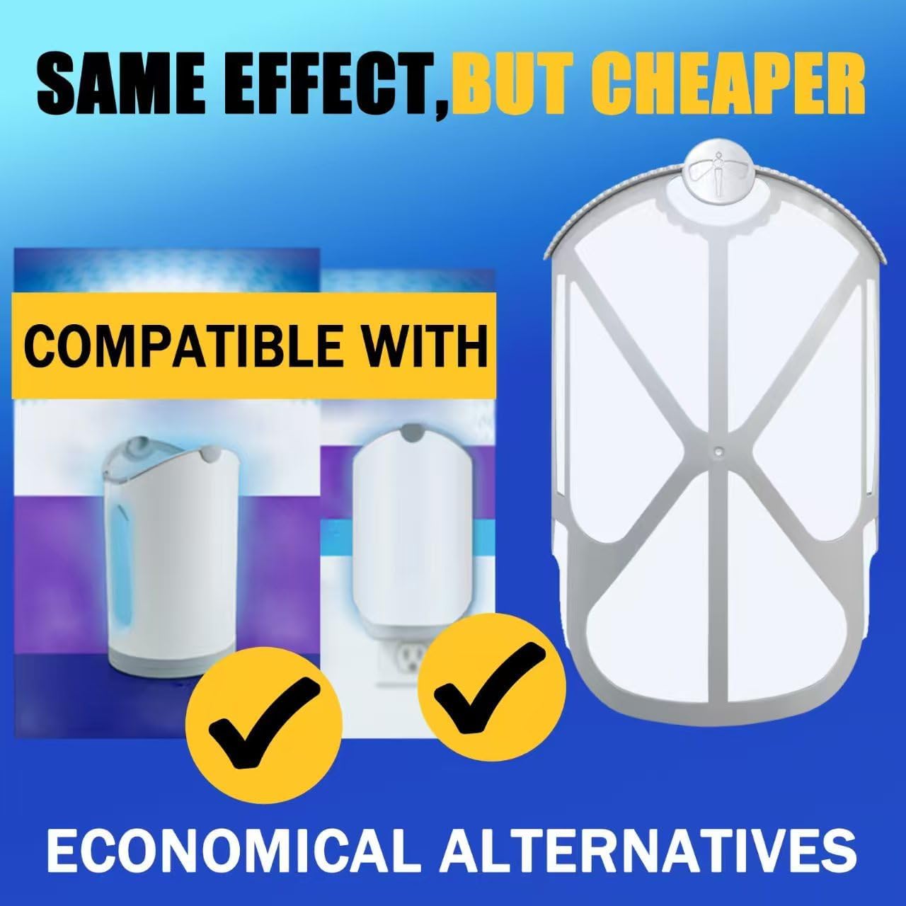 BAIMNOCM 16 Pack Refills Cartridge Compatible with Flying Insect Trap M364 M364A and Max, White