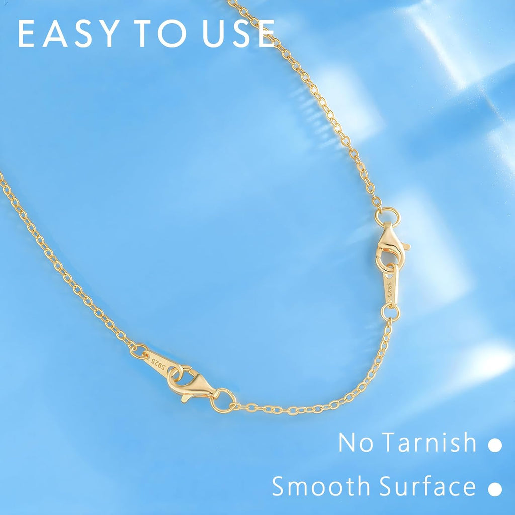 925 Sterling Silver Necklace Extender Sterling Silver Necklace Chain Extenders for Necklaces 2", 3", 4" Inches