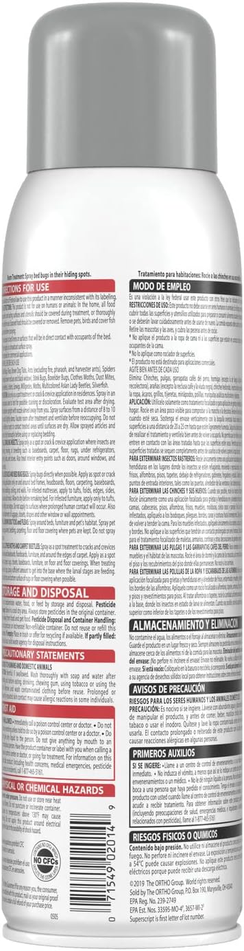 Ortho Home Defense Max Bed Bug, Flea and Tick Killer with Comfort Wand, Bed Bug Spray, Kills Bed Bug Eggs, Fleas and Ticks, 1 gal.