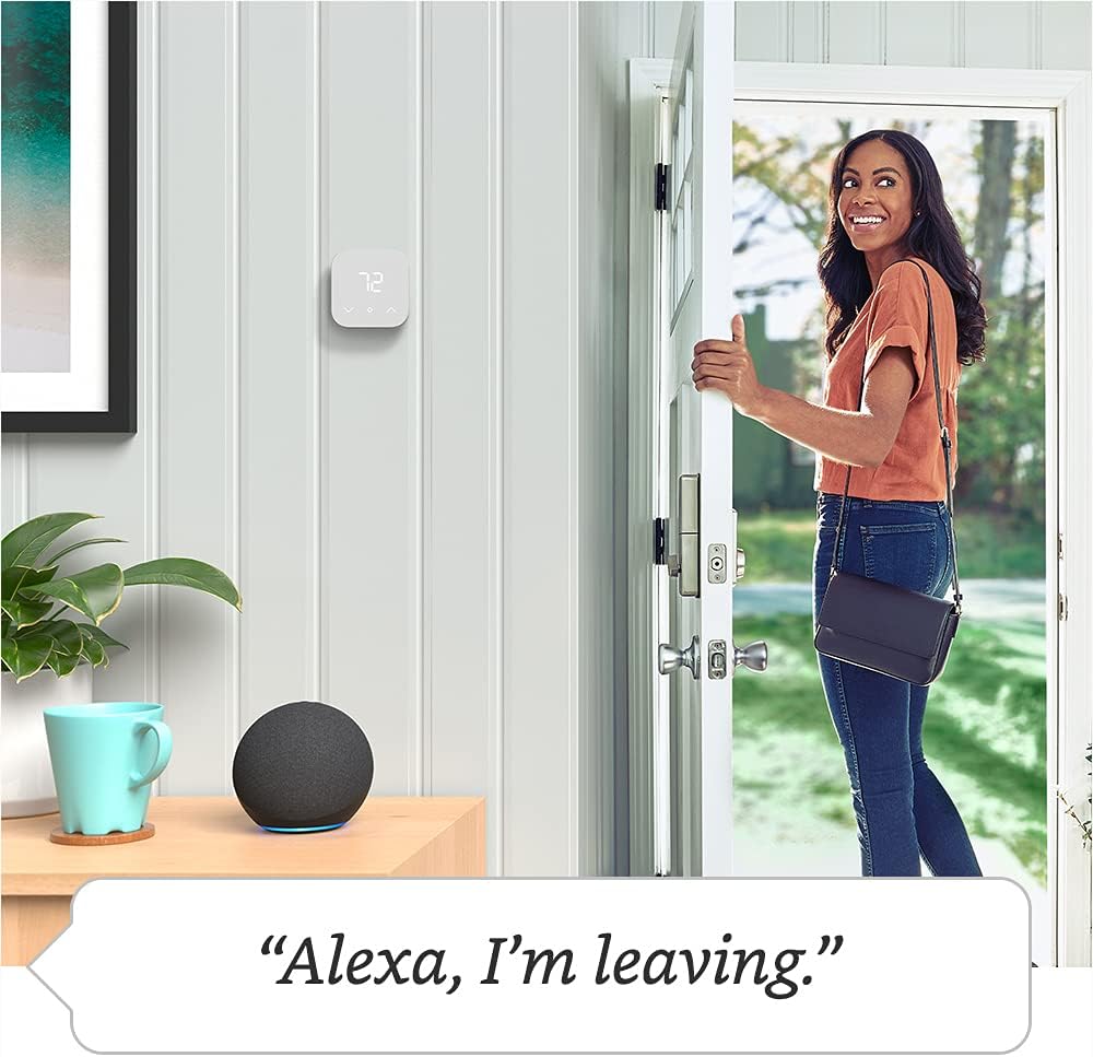 Smart Thermostat – Save money and energy - Works with Alexa and Ring - C-wire required