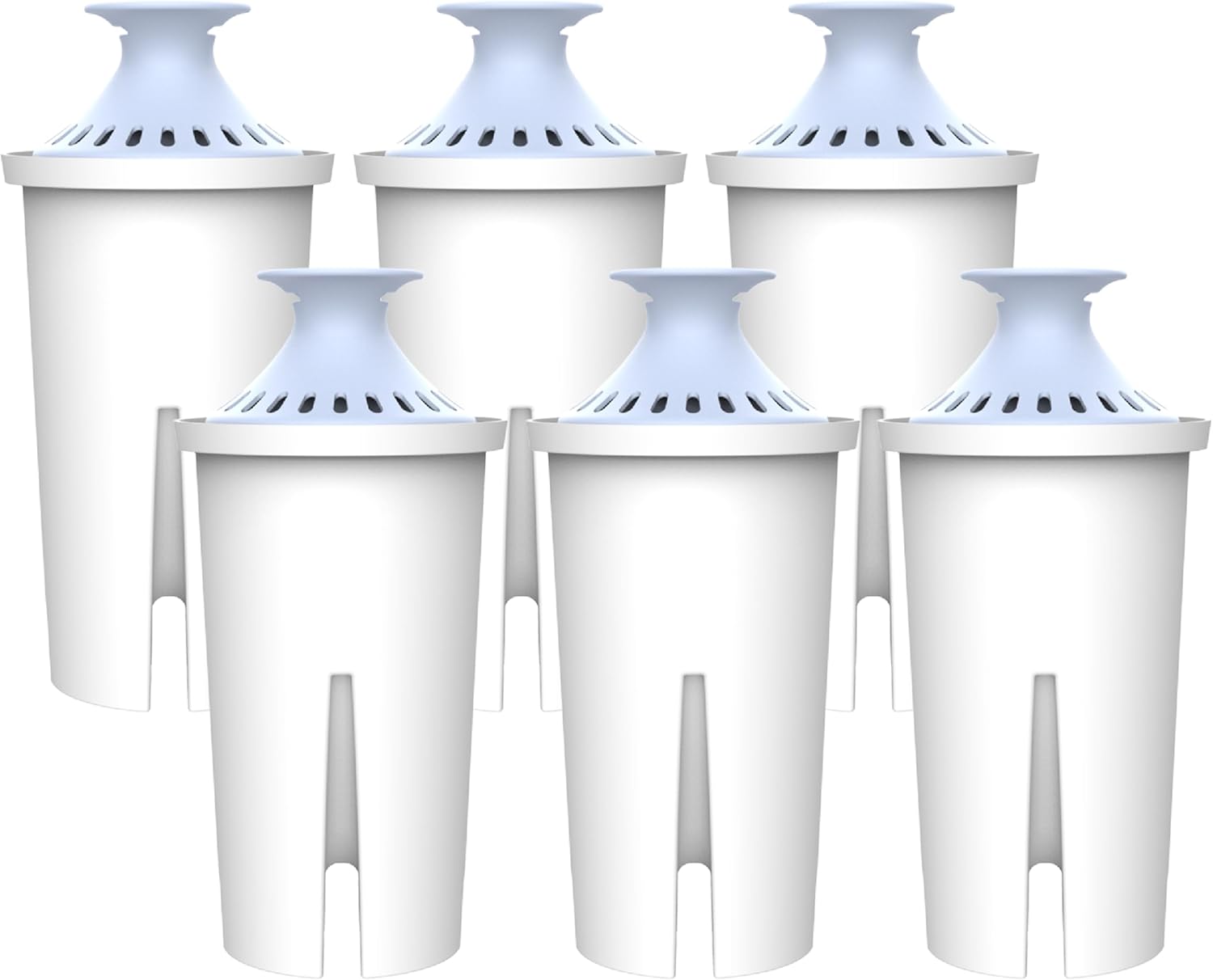 AQUA CREST Replacement for Brita Filter, Brita Water Pitchers and Dispensers, Classic OB03, Mavea 107007, and More, NSF Certified Pitcher Water Filter, 1 Year Filter Supply, 6 Count