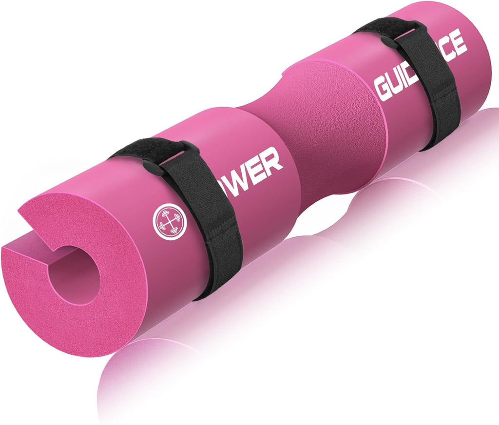 POWER GUIDANCE Barbell Squat Pad - Neck & Shoulder Protective Pad - Great for Squats, Lunges, Hip Thrusts, Weight Lifting & More - Fit Standard and Olympic Bars Perfectly