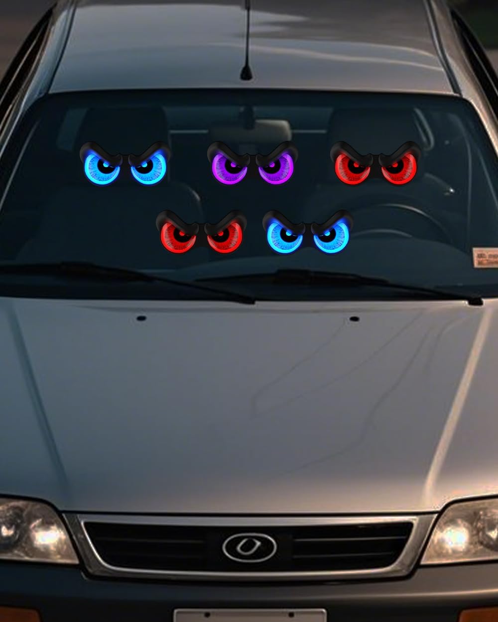 Halloween Decorations, 5 Pack Glowing & Flashing LED Eye Lights for Indoor/Outdoor Use, Bush, Yard, Window, Party