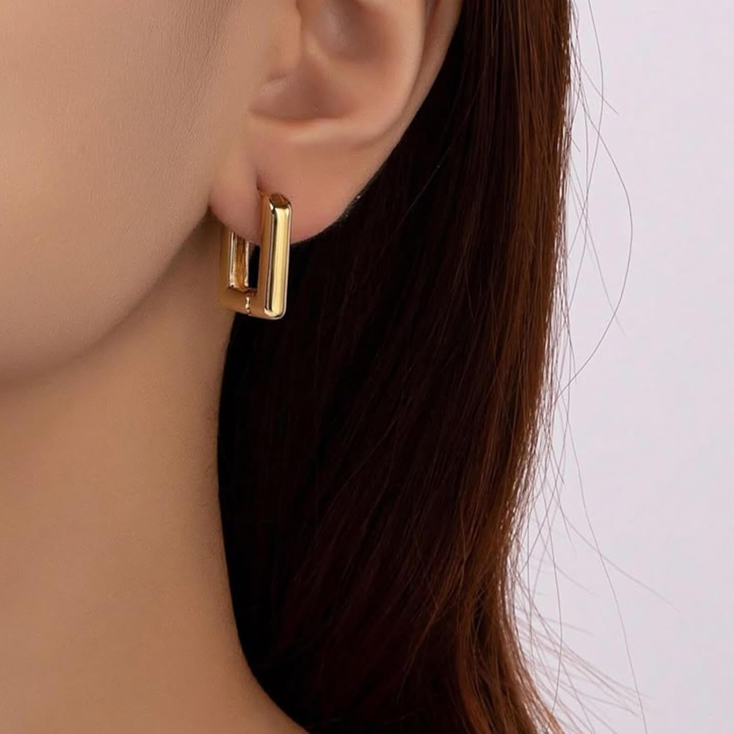 Gold Hoop Earrings Set for Women, 12 Pairs Hypoallergenic Large/Big Thin Thick Gold Hoops Earrings Loop Pack for Jewelry Gift 40mm/50mm