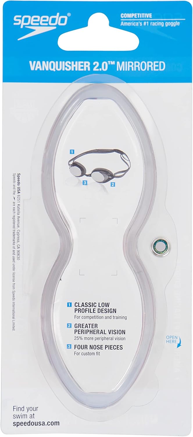 Speedo Unisex-Adult Swim Goggles Mirrored Vanquisher 2.0