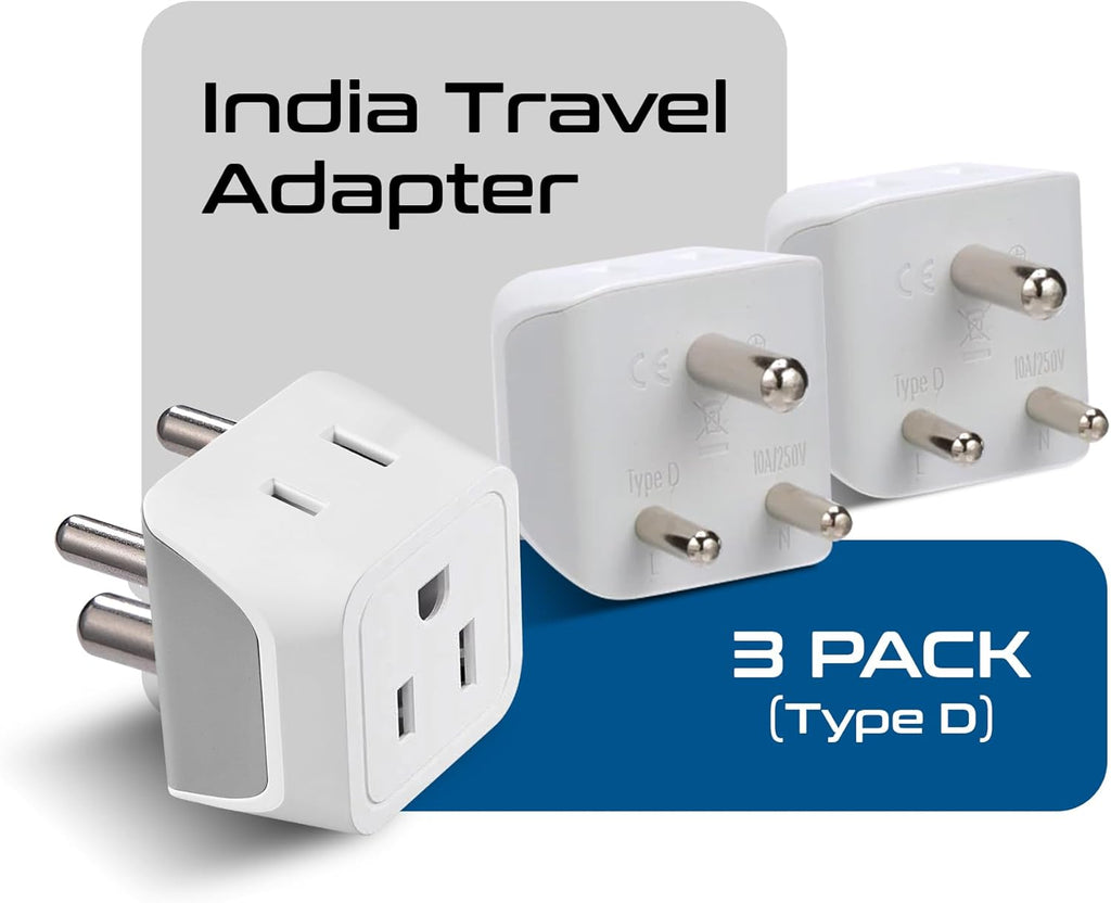 Ceptics Universal Travel Adapter, 35W International Power Adapter with PD & QC 3.0 Dual USB-C, 3 USB Travel Adapter Worldwide, Type I C G A Outlets 110V 220V A/C - EU Euro US UK (11-KU)