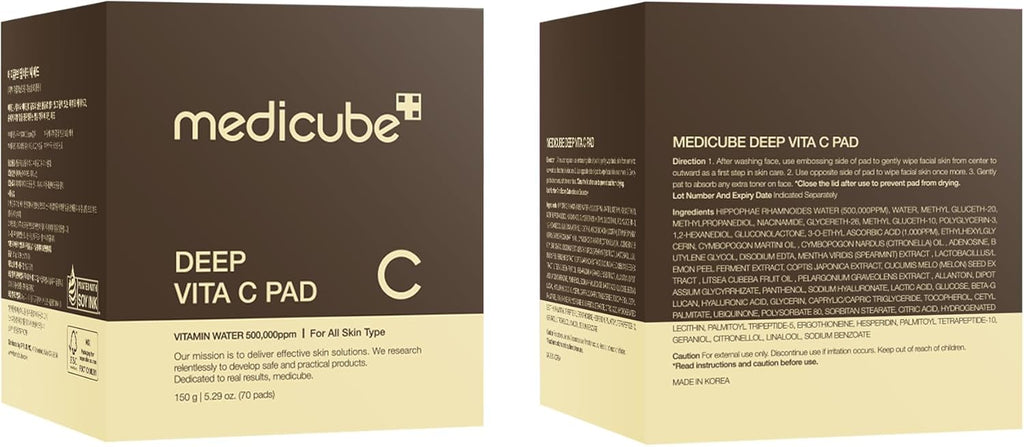 Medicube Zero Pore Pads 2.0, Dual-Textured Facial Toner Pads for Exfoliation and Pore Care with 4.5% AHA Lactic Acid & 0.45% BHA Salicylic Acid, Ideal for All Skin Types, Korean Skin Care (70 units)