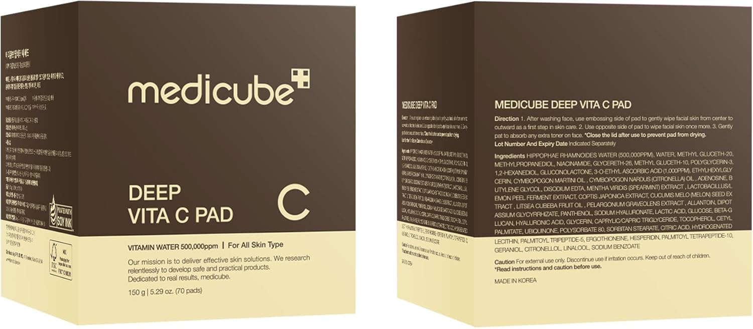 Medicube Zero Pore Pads 2.0, Dual-Textured Facial Toner Pads for Exfoliation and Pore Care with 4.5% AHA Lactic Acid & 0.45% BHA Salicylic Acid, Ideal for All Skin Types, Korean Skin Care (70 units)